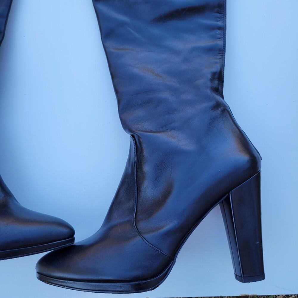 Stuart Weitzman Cuffable Leather Otn Boot - image 6